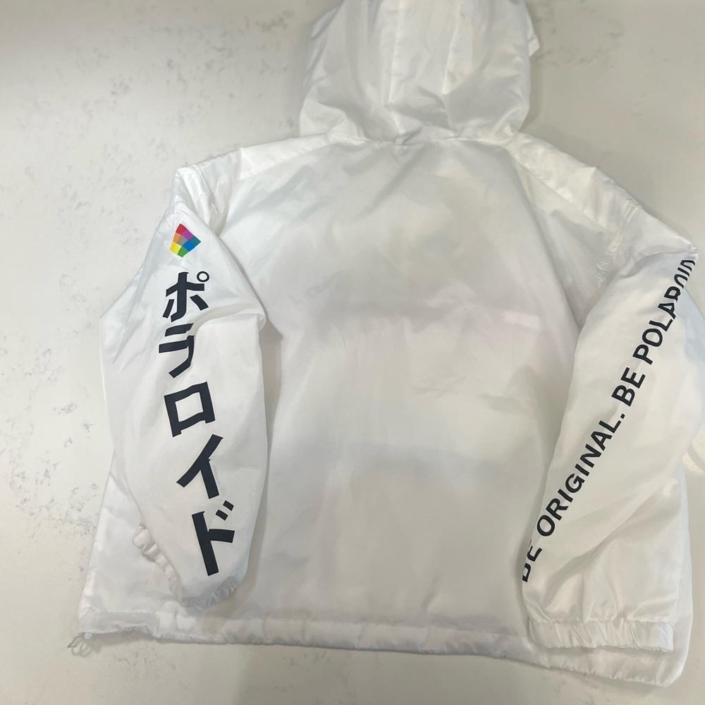 Polaroid White Jacket with Rainbow Accents - Picture 13 of 16